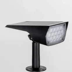 Prios LED-aurinkopistevalaisin Helier, 49 cm, musta, maapiikki