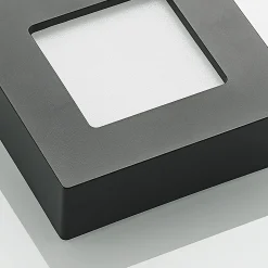 Prios LED-kattovalaisin Alette, musta, 6 W, CCT, himmennettävä