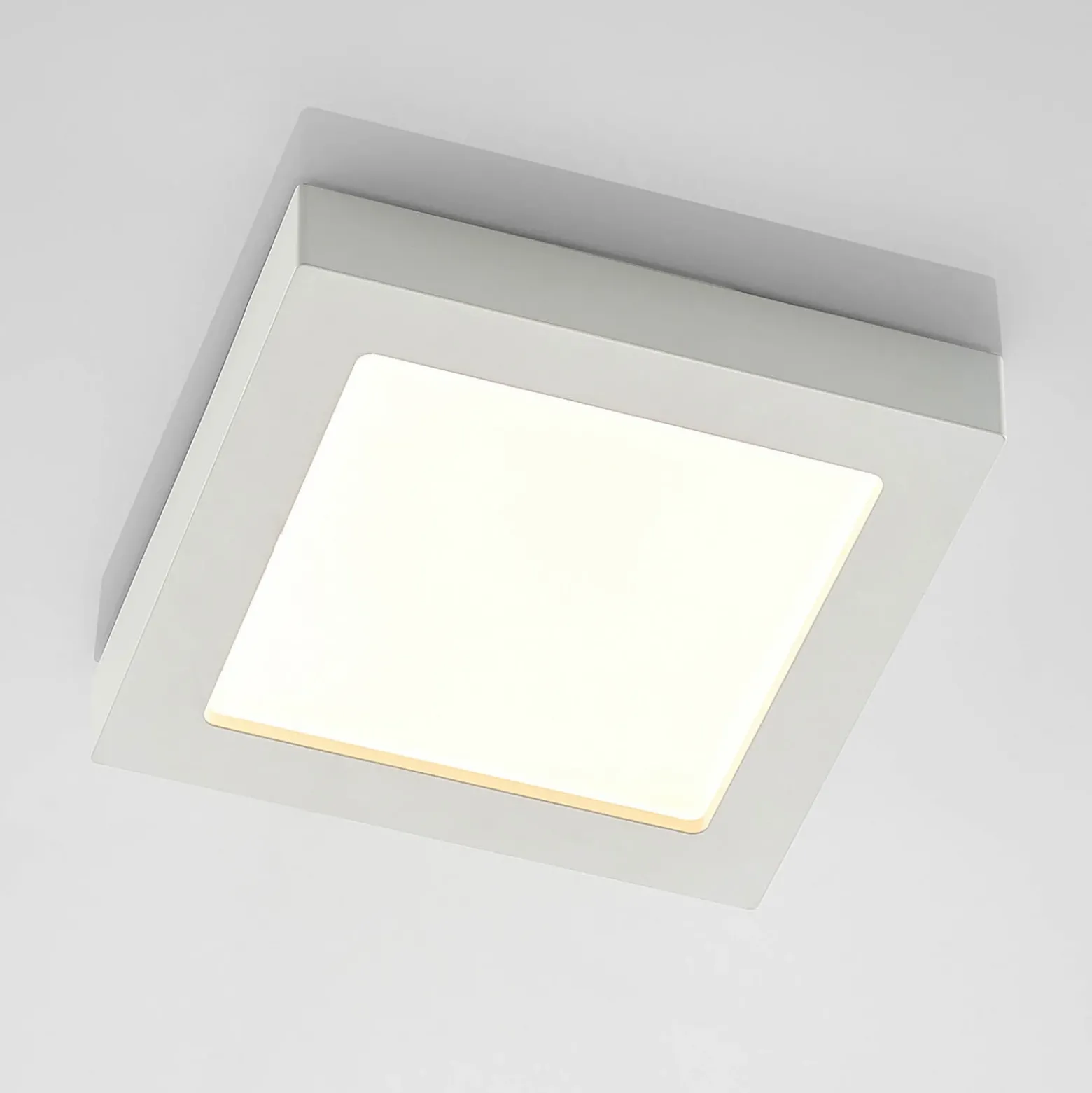 Prios LED-kattovalaisin Alette, valkoinen, 22,7 cm, 18W, himmennettävä