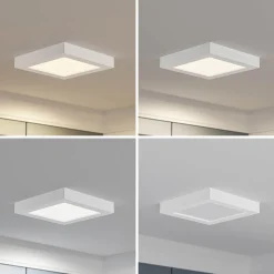 Prios LED-kattovalaisin Alette, valkoinen, 22,7 cm, 18W, himmennettävä