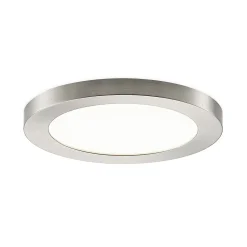 Prios LED-kattovalaisin Aureka, Ø 23 cm, hopea, metallia