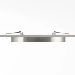 Prios LED-kattovalaisin Aureka, Ø 23 cm, hopea, metallia