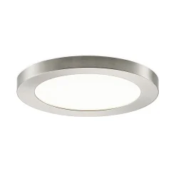 Prios LED-kattovalaisin Aureka, Ø 23 cm, hopea, metallia