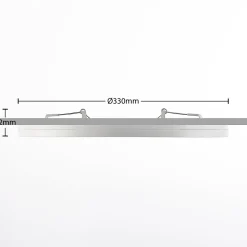 Prios LED-kattovalaisin Aureka, 2 kpl, sensori, Ø 33 cm, valkoinen