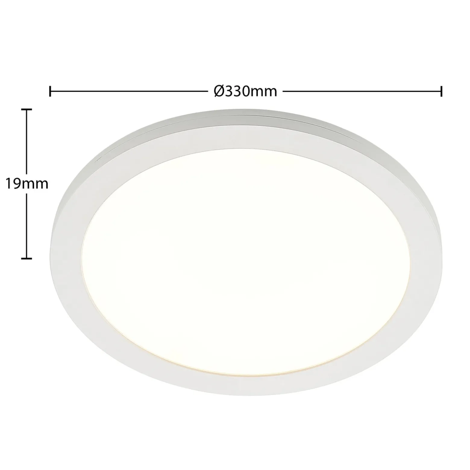 Prios LED-kattovalaisin Aureka, 2 kpl, sensori, Ø 33 cm, valkoinen