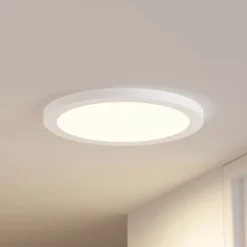 Prios LED-kattovalaisin Aureka, 2 kpl, sensori, Ø 33 cm, valkoinen