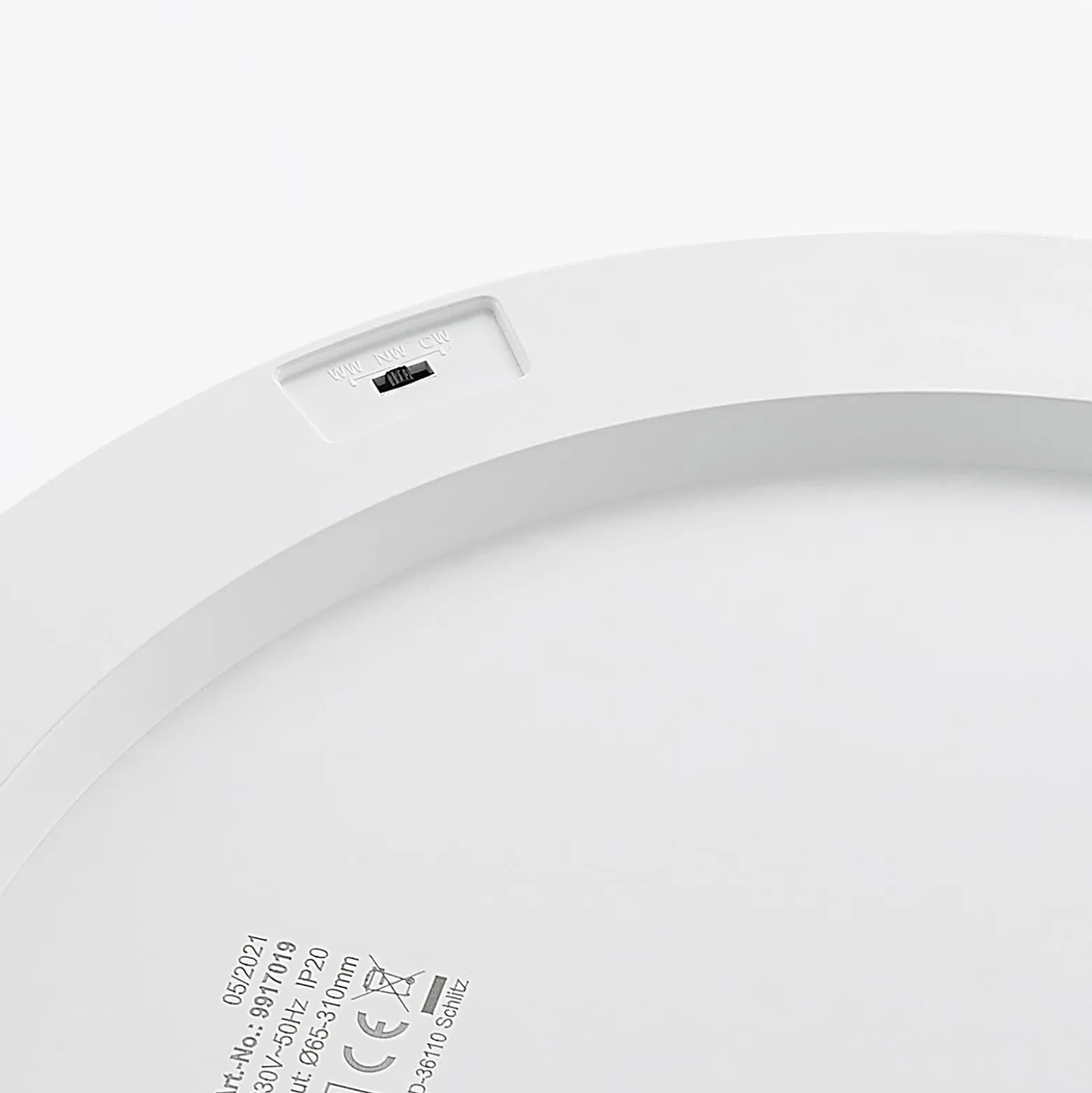 Prios LED-kattovalaisin Aureka, 2 kpl, sensori, Ø 33 cm, valkoinen