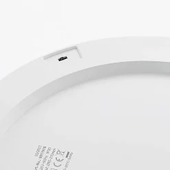 Prios LED-kattovalaisin Aureka, liiketunnistin, Ø 33 cm, valkoinen