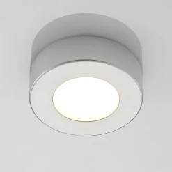 Prios LED-kattovalaisin Edwina, hopea, 12 cm, CCT, IP44