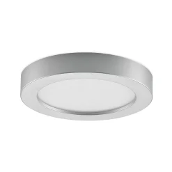 Prios LED-kattovalaisin Edwina, hopea, 23 cm, CCT, IP44