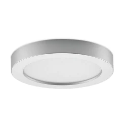 Prios LED-kattovalaisin Edwina, hopea, 25 cm, CCT, IP44