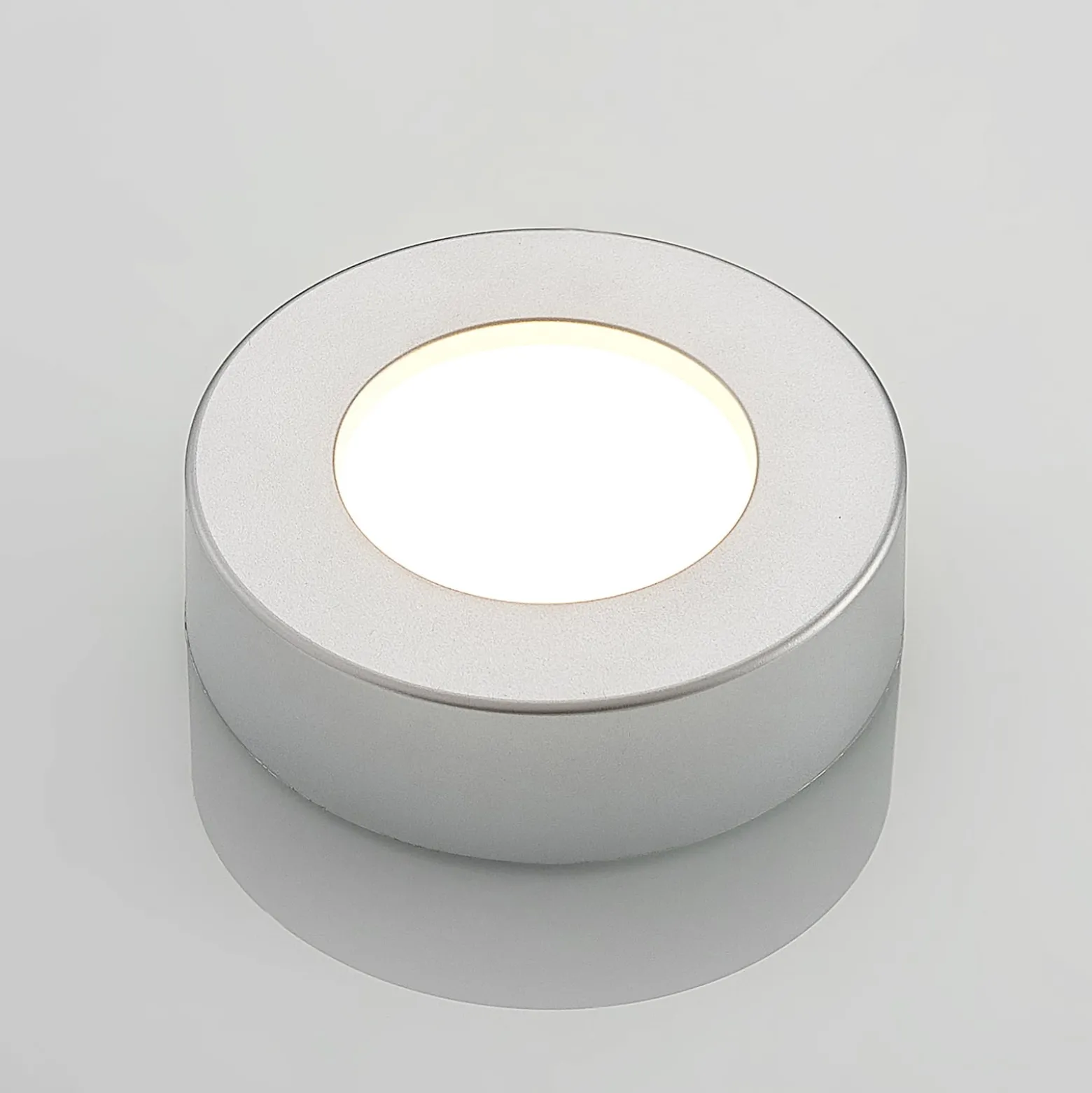 Prios LED-kattovalaisin Edwina, hopea, 12 cm, 3 kpl sarja