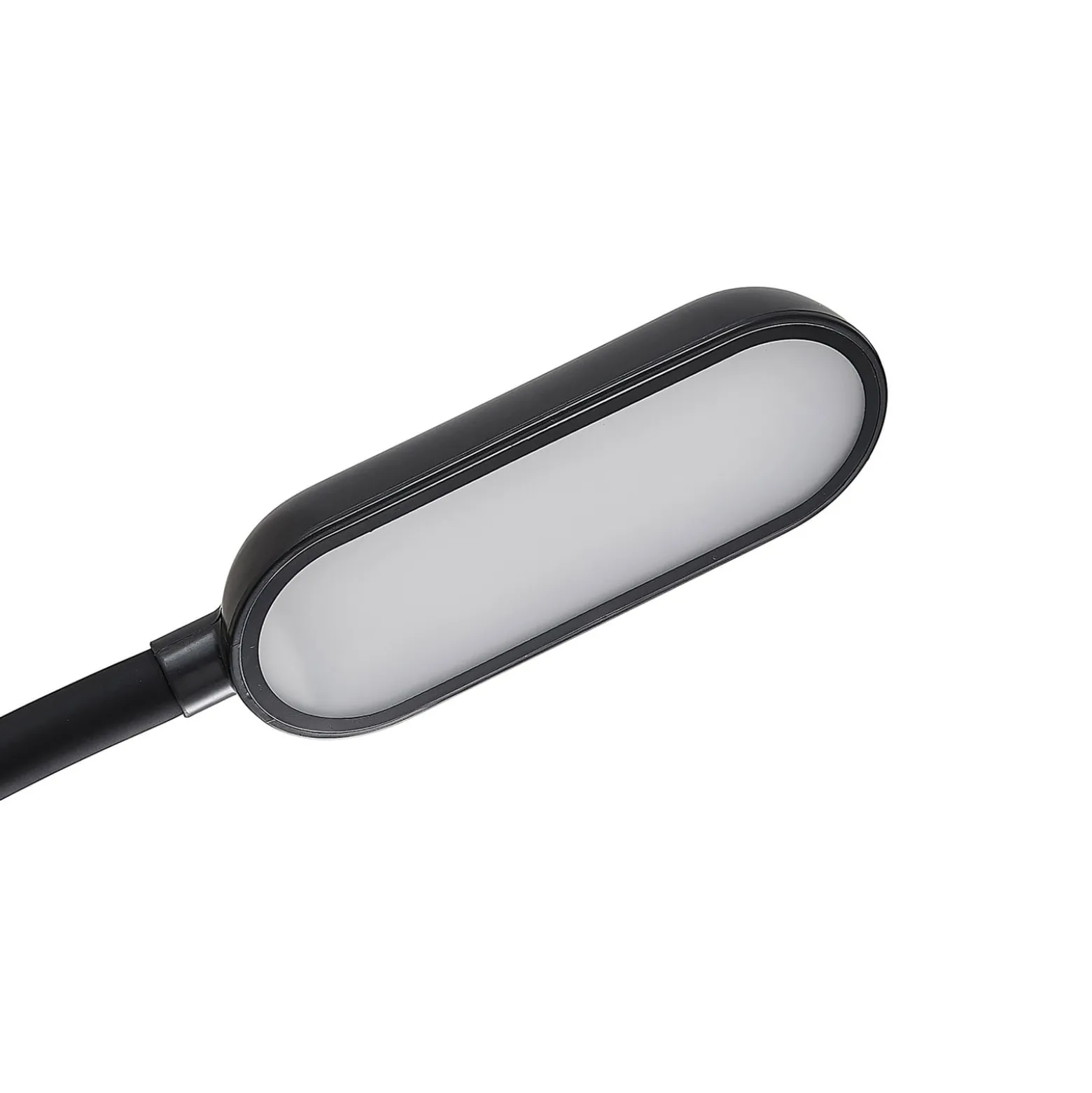 Prios LED ladattava pöytävalaisin Opira, musta, USB, kosketus himmennin