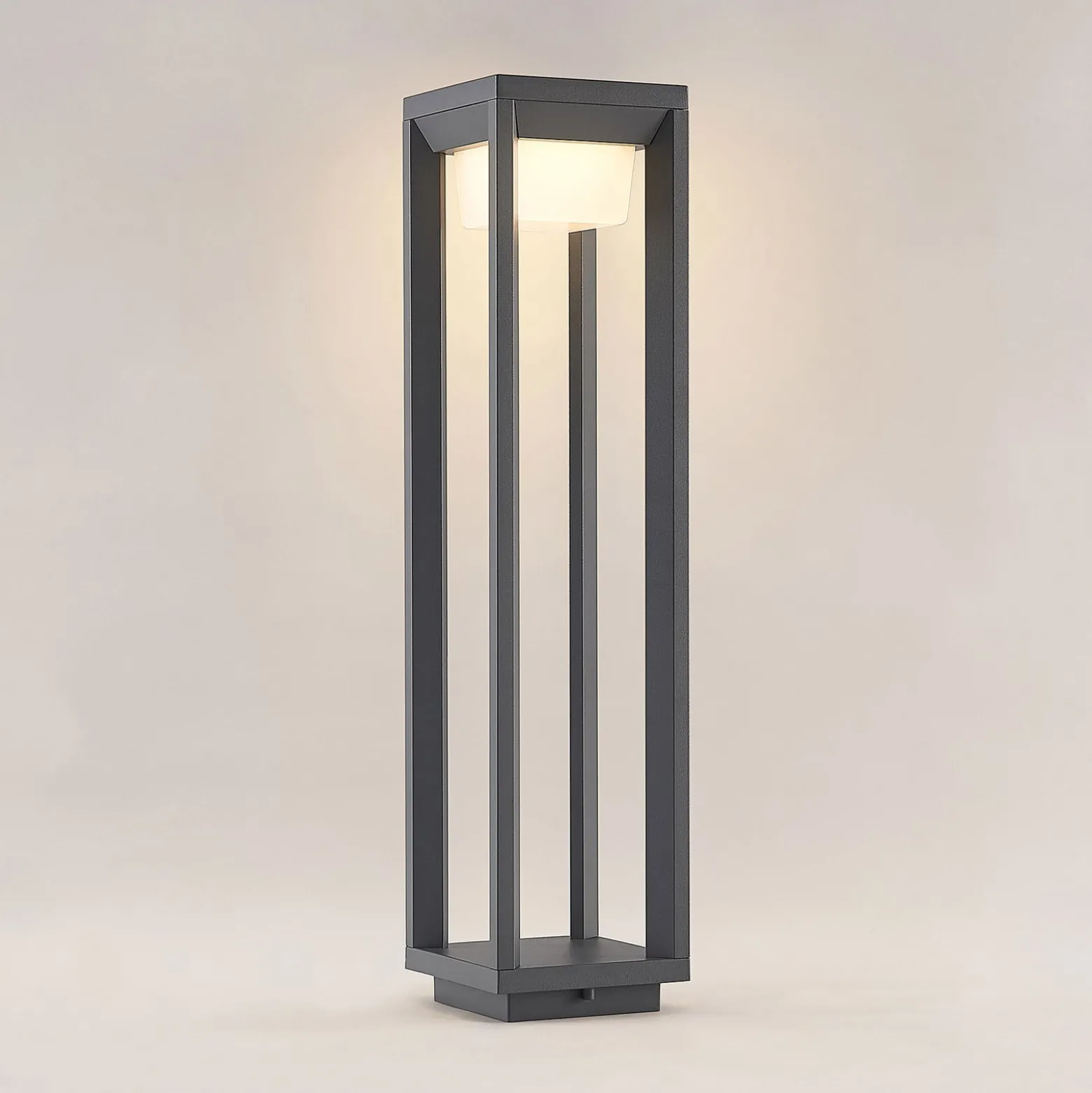 Prios LED polkuvalaisin Gamion, 60 cm, antrasiitti, metalli, IP54