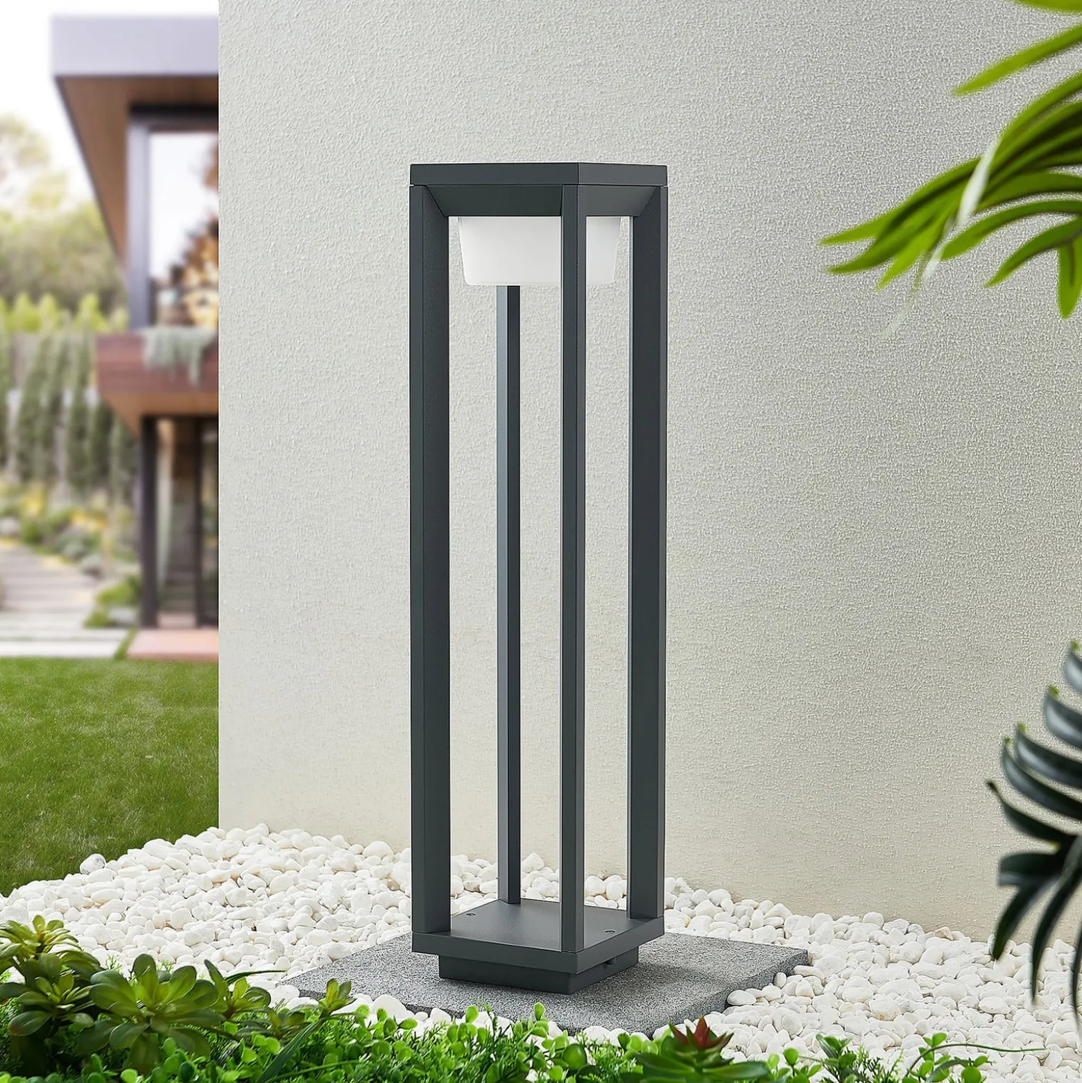 Prios LED polkuvalaisin Gamion, 60 cm, antrasiitti, metalli, IP54