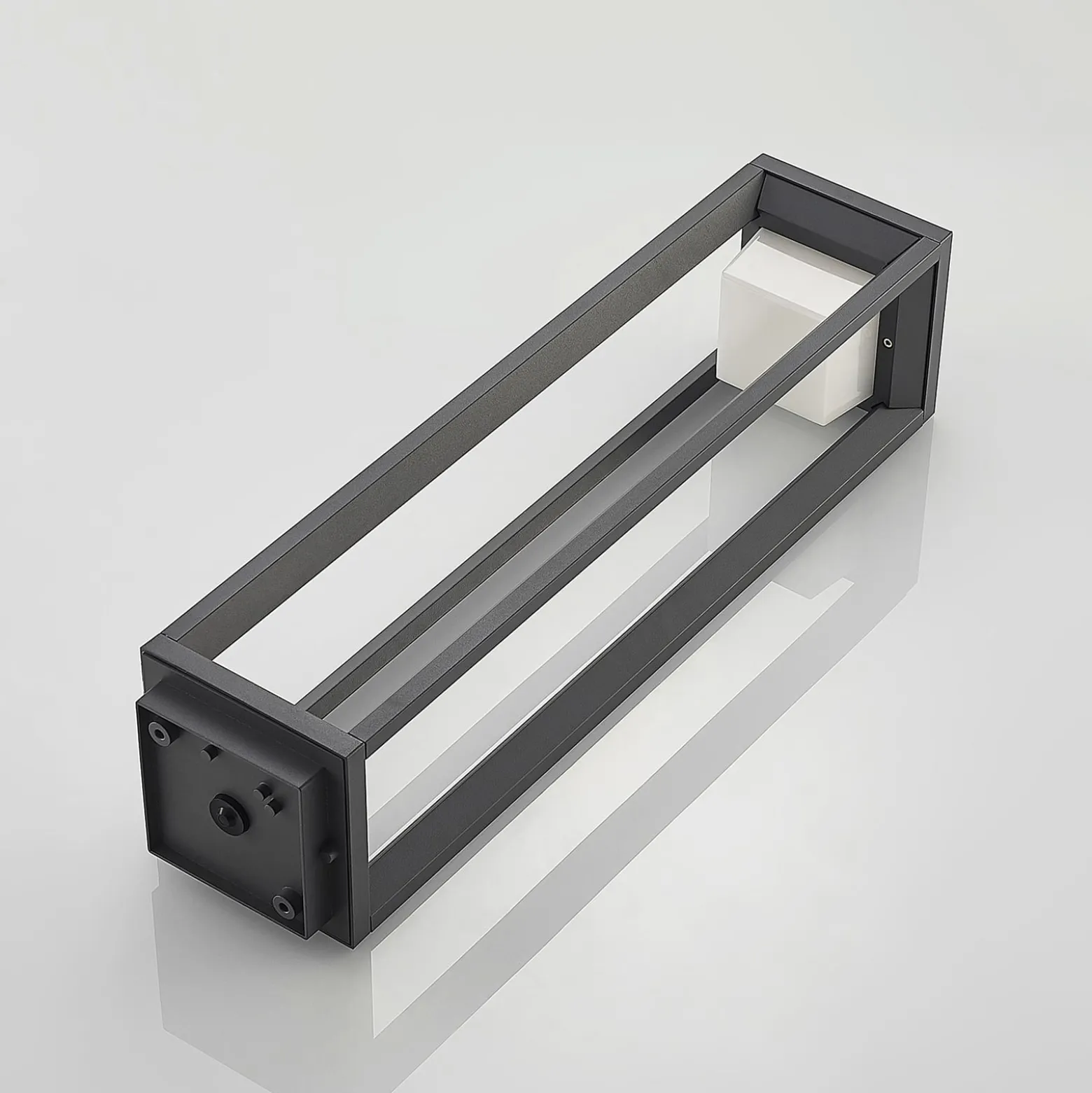 Prios LED polkuvalaisin Gamion, 60 cm, antrasiitti, metalli, IP54