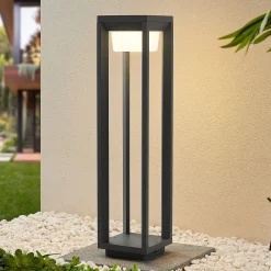 Prios LED polkuvalaisin Gamion, 60 cm, antrasiitti, metalli, IP54