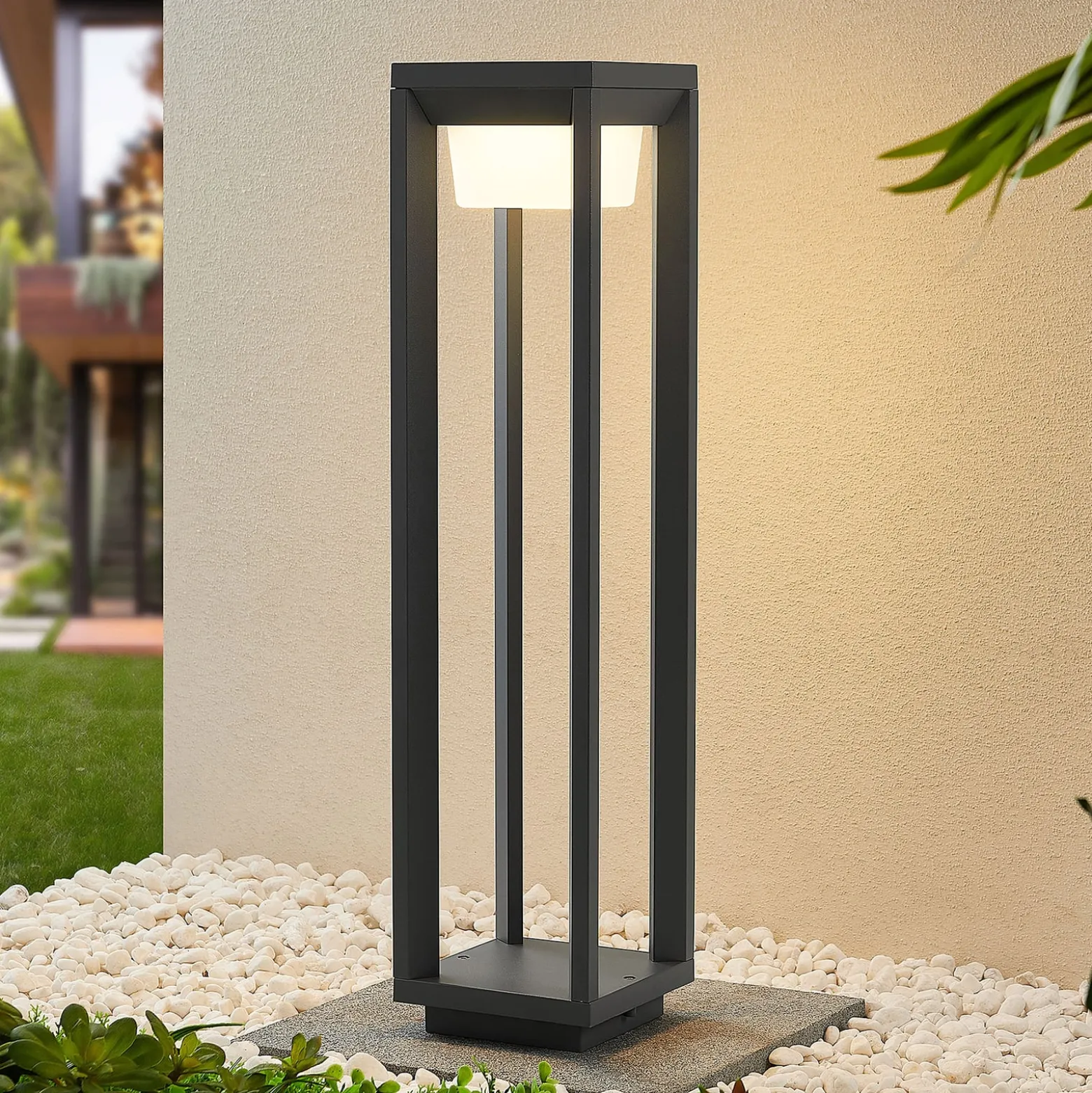Prios LED polkuvalaisin Gamion, 60 cm, antrasiitti, metalli, IP54