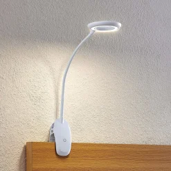 Prios LED-puristinvalaisin Harumi, valkoinen, ladattava akku, USB, 51 cm korkea