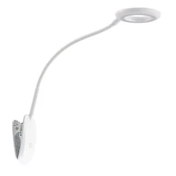 Prios LED-puristinvalaisin Harumi, valkoinen, ladattava akku, USB, 51 cm korkea