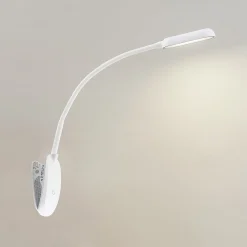 Prios LED-puristinvalaisin Najari, korkeus 51 cm, valkoinen, ladattava akku,