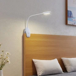 Prios LED-puristinvalaisin Najari, korkeus 51 cm, valkoinen, ladattava akku,