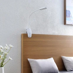 Prios LED-puristinvalaisin Najari, korkeus 51 cm, valkoinen, ladattava akku,