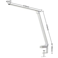 Prios LED-pöytävalaisin Tamarin, korkeus 40 cm, valkoinen, himmennettävä
