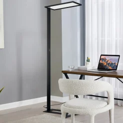 Prios LED-toimiston lattiavalaisin Taronis, musta, 195 cm, himmennettävä