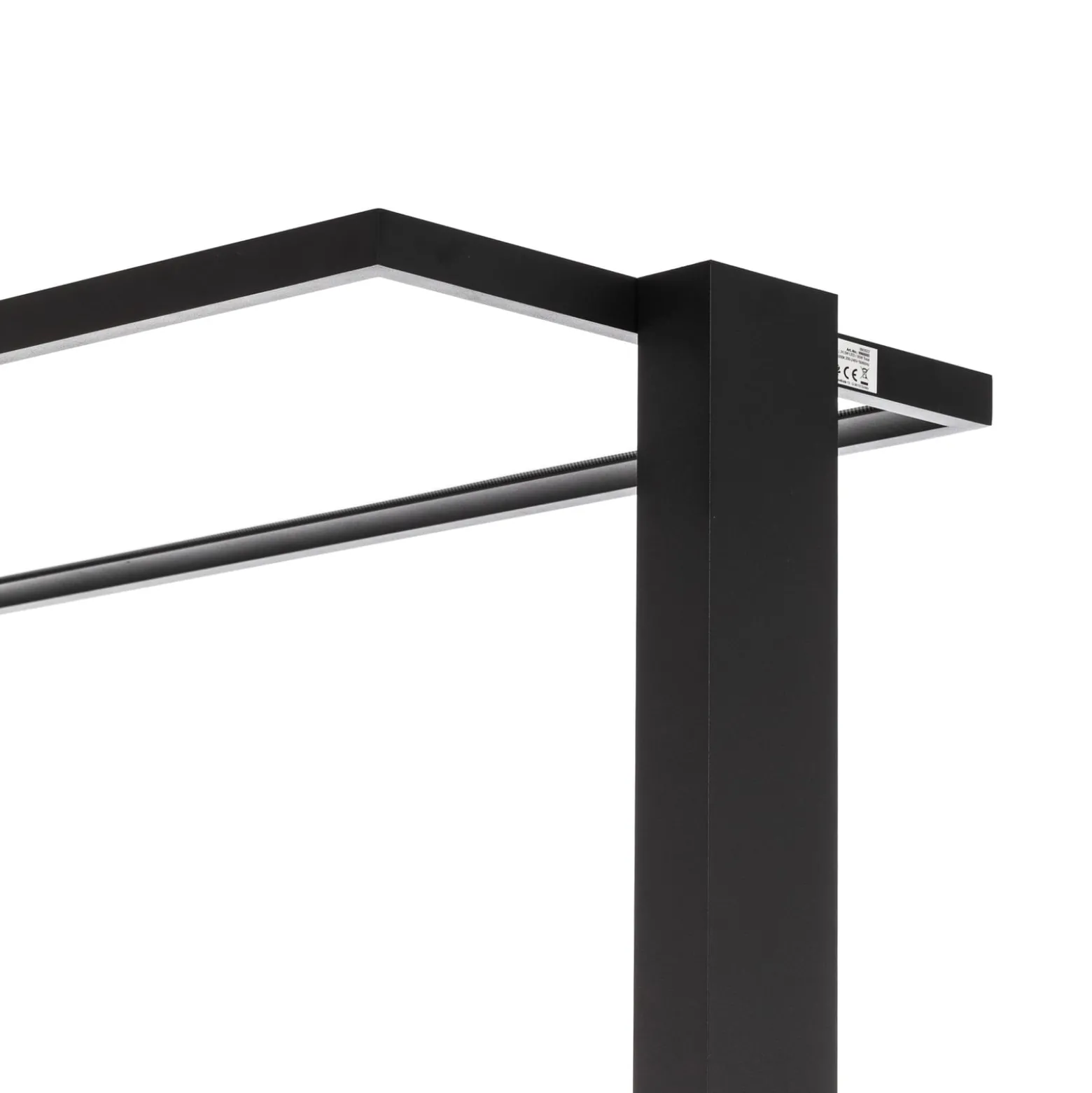 Prios LED-toimiston lattiavalaisin Taronis, musta, 195 cm, himmennettävä