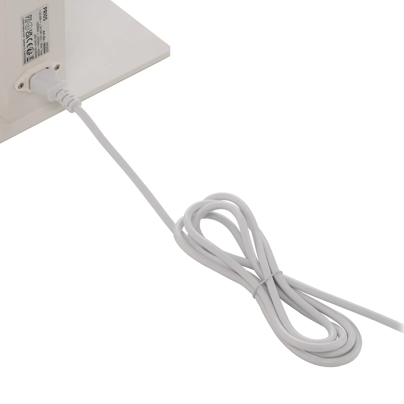 Prios LED-toimiston lattiavalaisin Taronis, valkoinen, 195 cm, himmennettävä