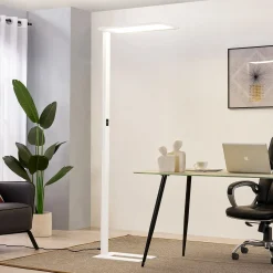 Prios LED-toimiston lattiavalaisin Taronis, valkoinen, 195 cm, himmennettävä