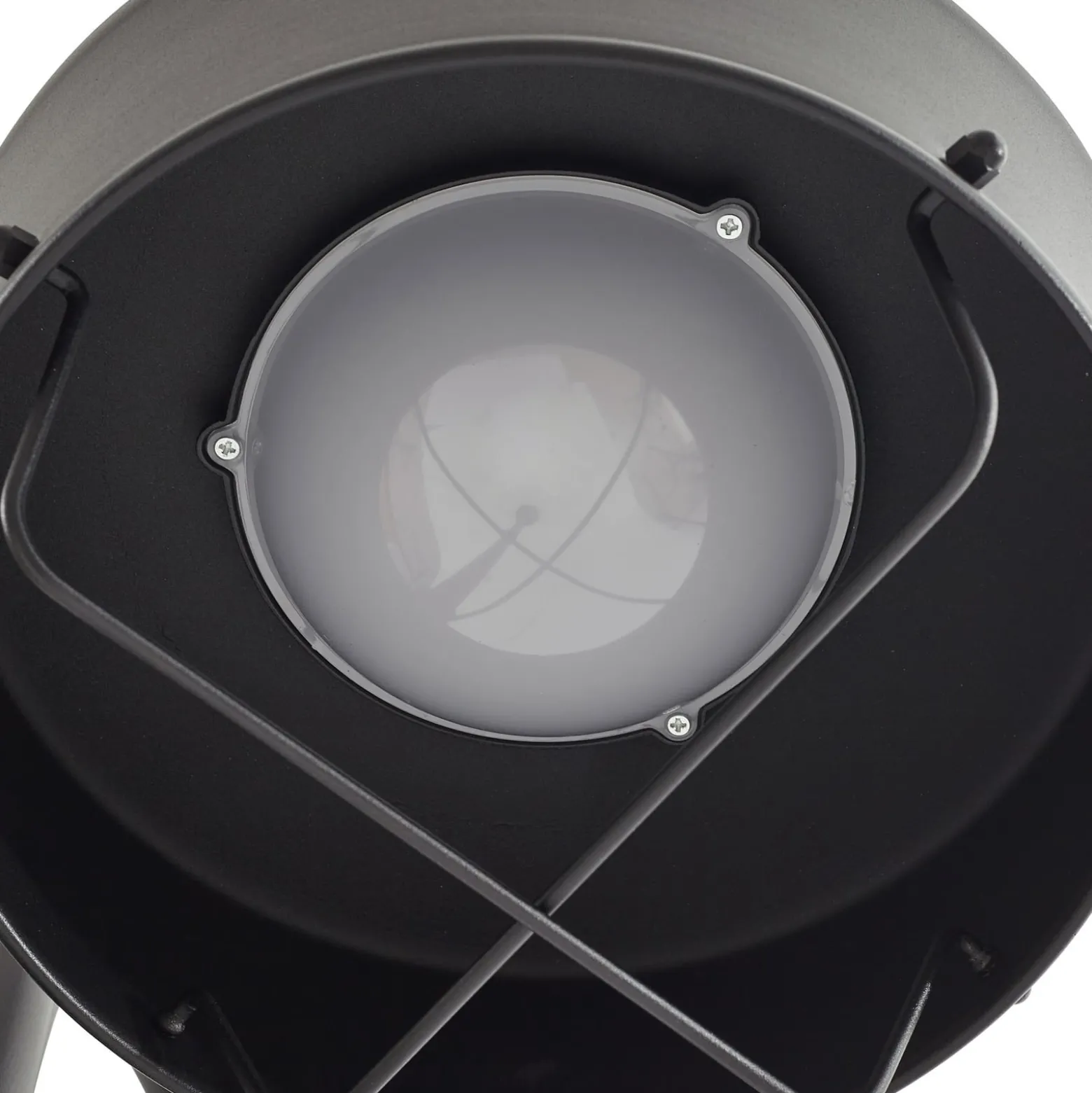 PRIOS LED-ulkovalaisin Thorus, 204 cm, musta, 3-lamppuinen, IP44