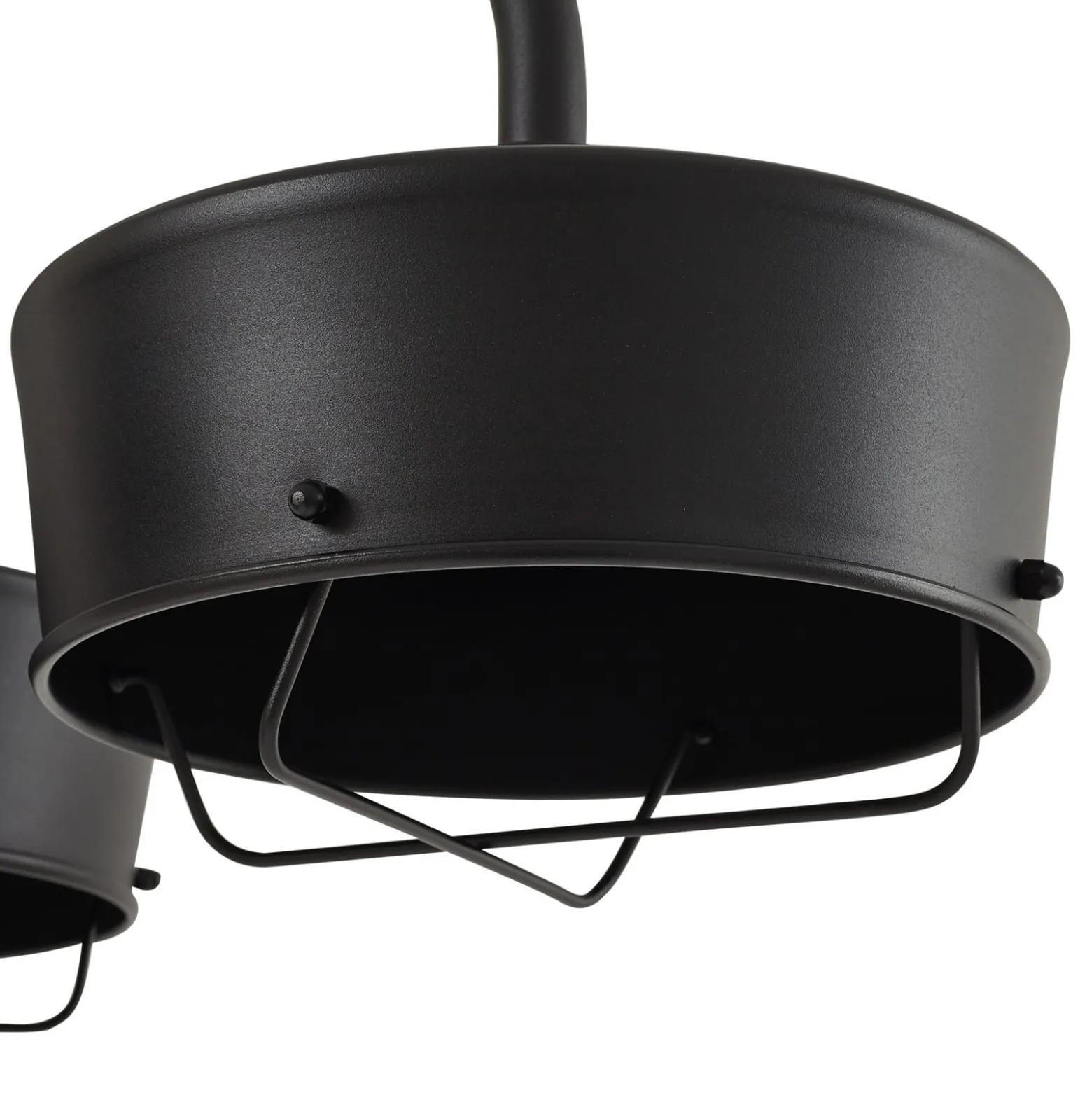PRIOS LED-ulkovalaisin Thorus, 204 cm, musta, 3-lamppuinen, IP44