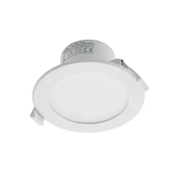 Prios LED upotettava valaisin Rida, valkoinen. Ø 12 cm, CCT, IP44