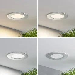 Prios LED uppoasennusvalaisin Cadance, hopea, 12 cm, 10 kpl sarja, CCT