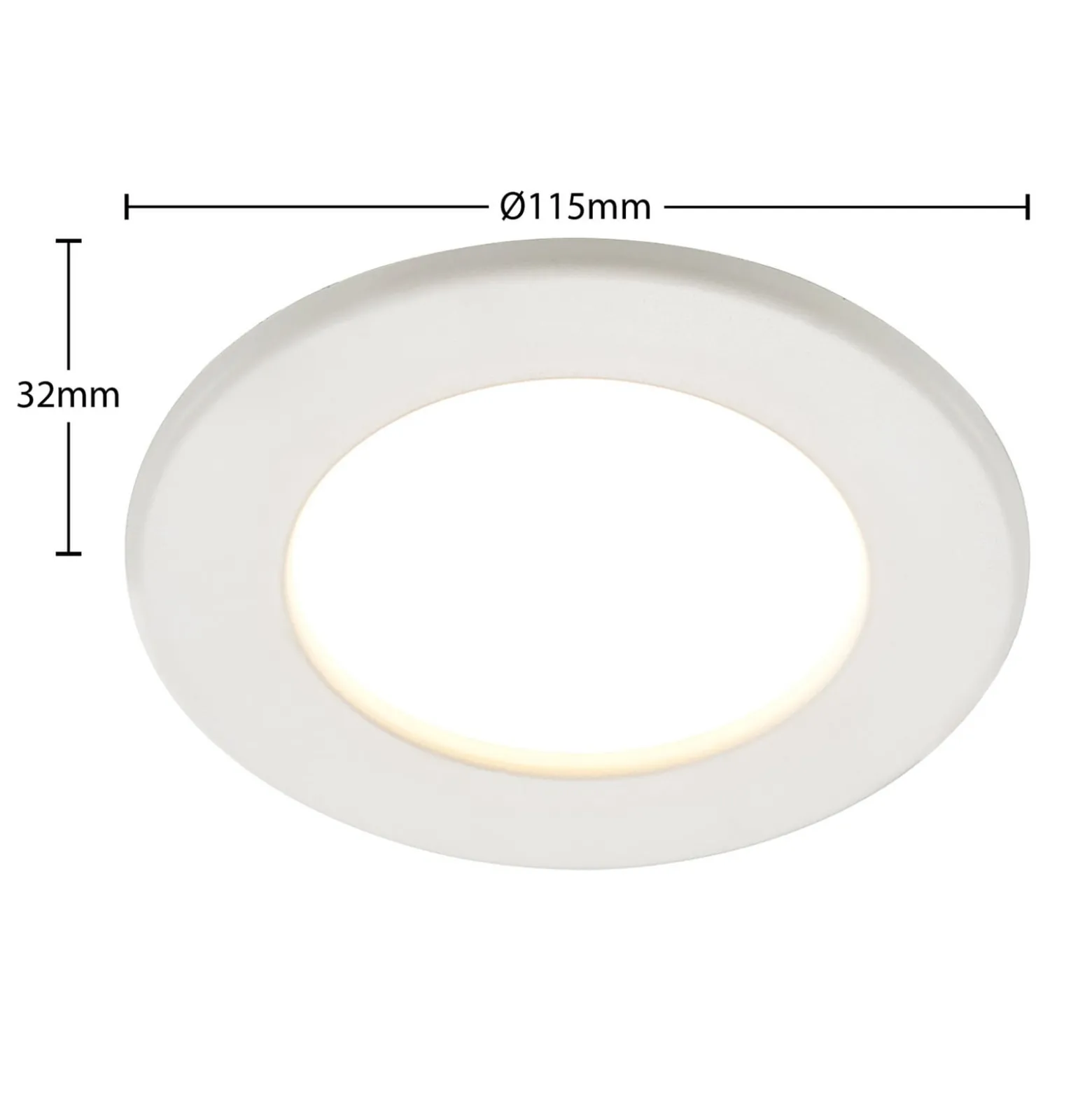 Prios LED uppoasennusvalaisin Cadance, valkoinen, 12 cm, CCT, IP44