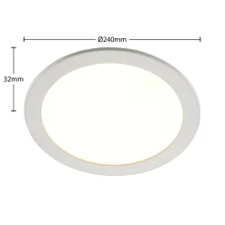 Prios LED uppoasennusvalaisin Cadance, valkoinen, 24 cm, 3 kpl, CCT-sarja