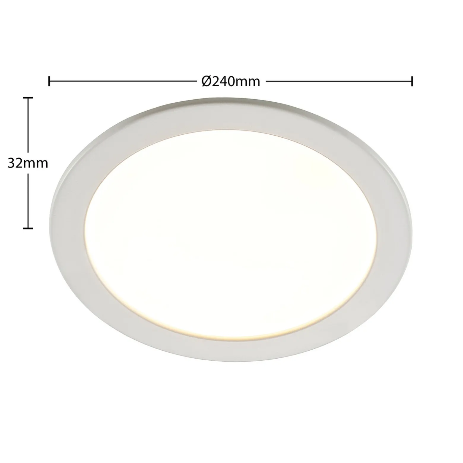 Prios LED uppoasennusvalaisin Cadance, valkoinen, 24 cm, 3 kpl, CCT-sarja