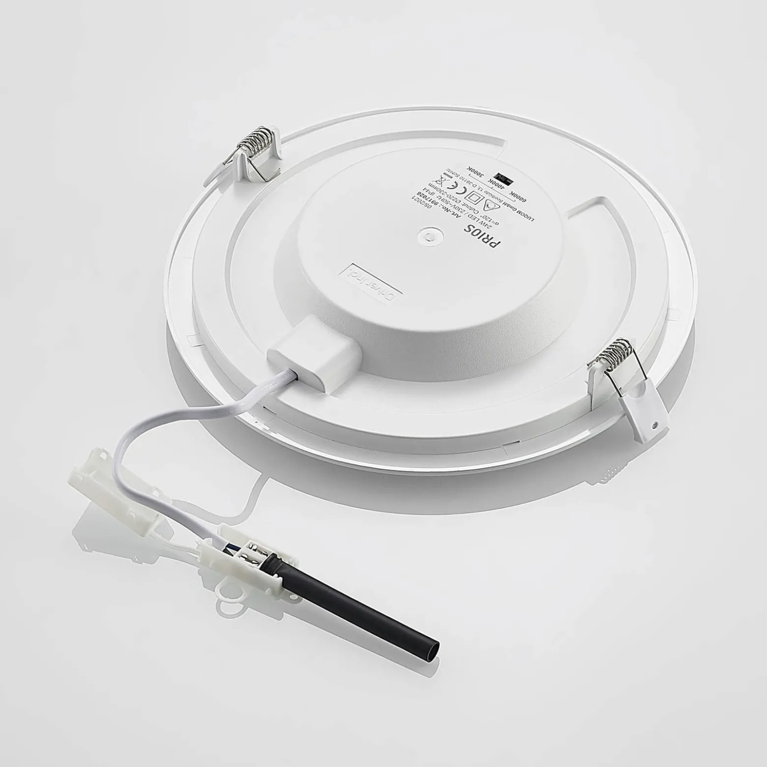 Prios LED uppoasennusvalaisin Cadance, valkoinen, 24 cm, 3 kpl, CCT-sarja