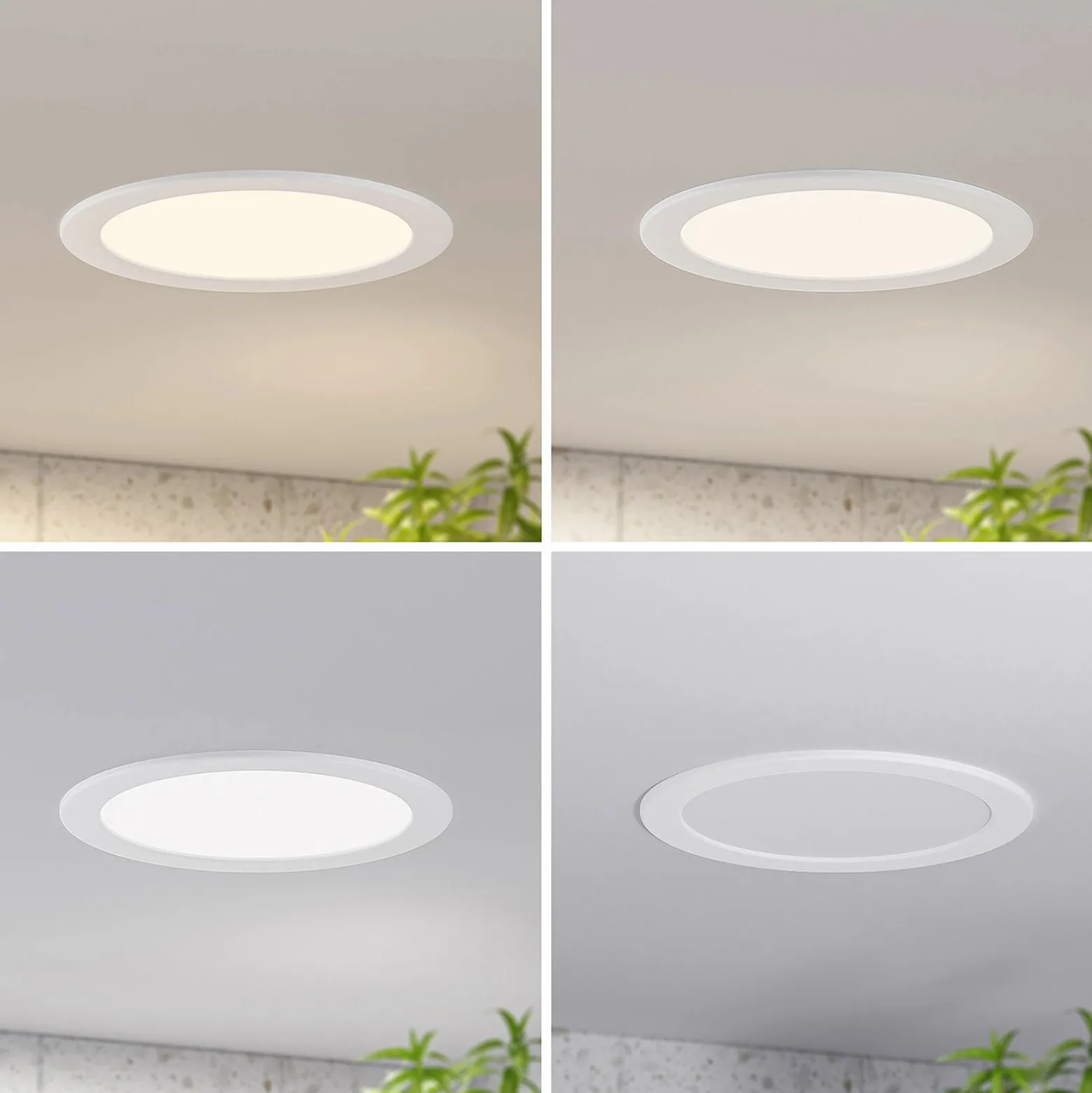 Prios LED uppoasennusvalaisin Cadance, valkoinen, 24 cm, 3 kpl, CCT-sarja