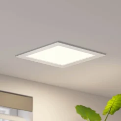Prios LED uppoasennusvalaisin Helina, hopea, 22 cm, 18 W, himmennettävä
