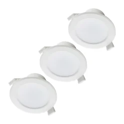 Prios LED uppoasennusvalaisin Rida, 3 kpl, valkoinen, 19cm, CCT, IP44
