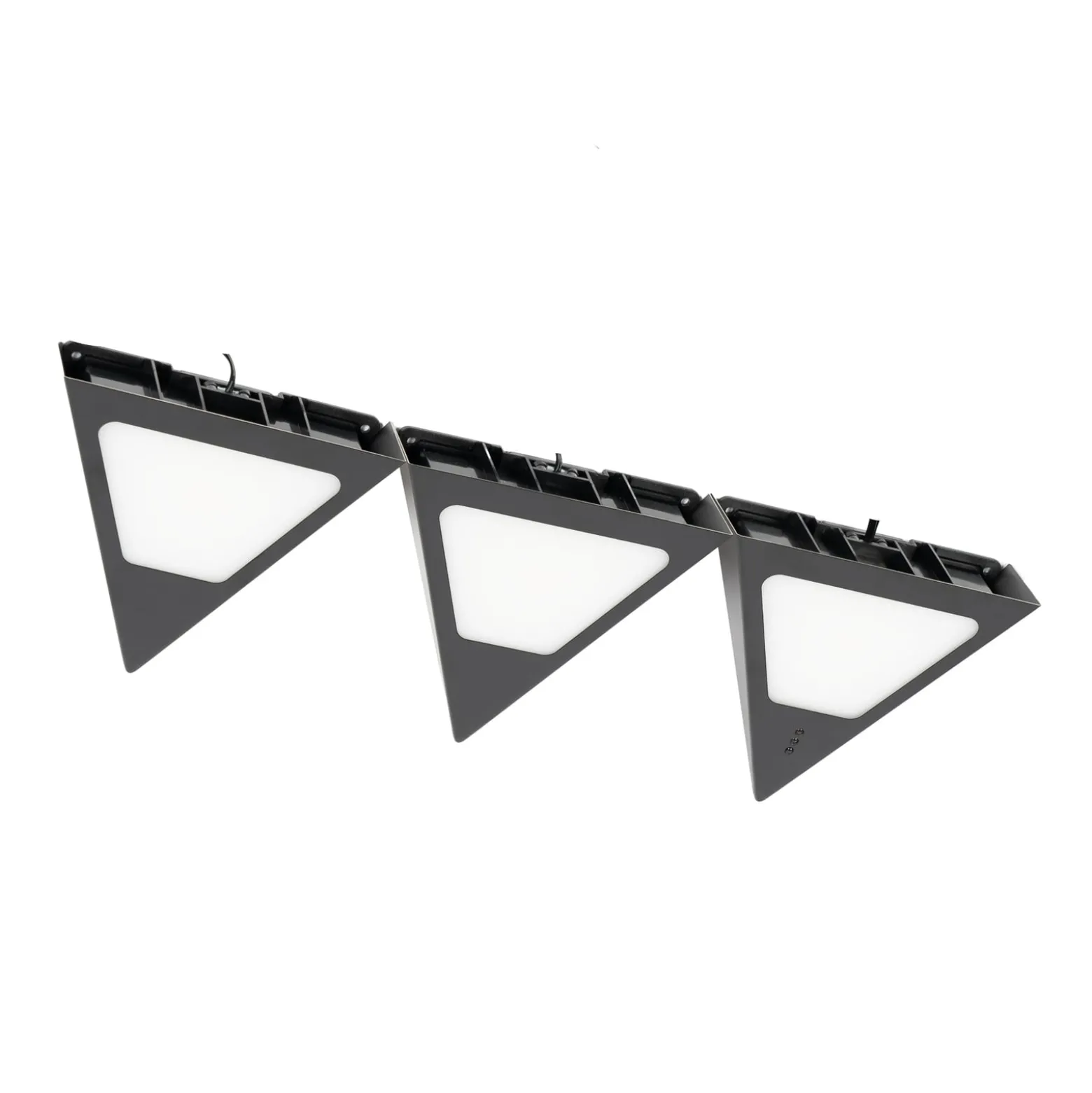 Prios Odia LED-kaapinvalaisin, musta, 3 kpl