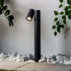 Prios Tulimar jalustavalaisin, 45cm, antrasiitti 1-valaisin, metallia