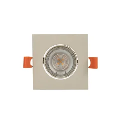PRIOS-uppovalaisin Fibur, beige, 9 cm, GU10, 10 kpl