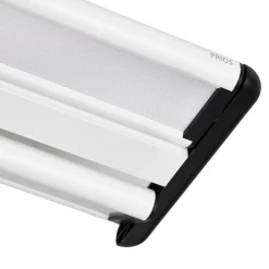 Prios Yuela LED-kattovalaisin, DALI, 120 cm, hopea