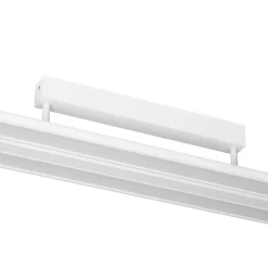 Prios Yuela LED-kattovalaisin, DALI, 120 cm, hopea