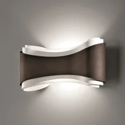 Pronssinvärinen design-seinävalaisin Ionica