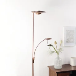 Pronssinvärinen LED-lattiavalaisin Zenith, himm.